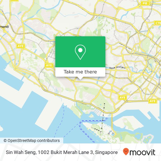 Sin Wah Seng, 1002 Bukit Merah Lane 3地图