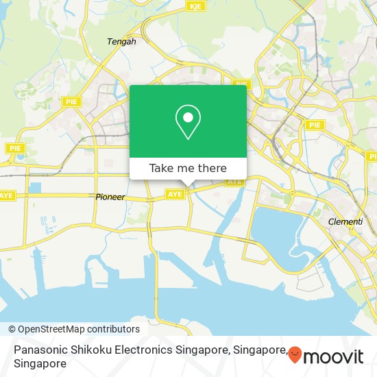 Panasonic Shikoku Electronics Singapore, Singapore map