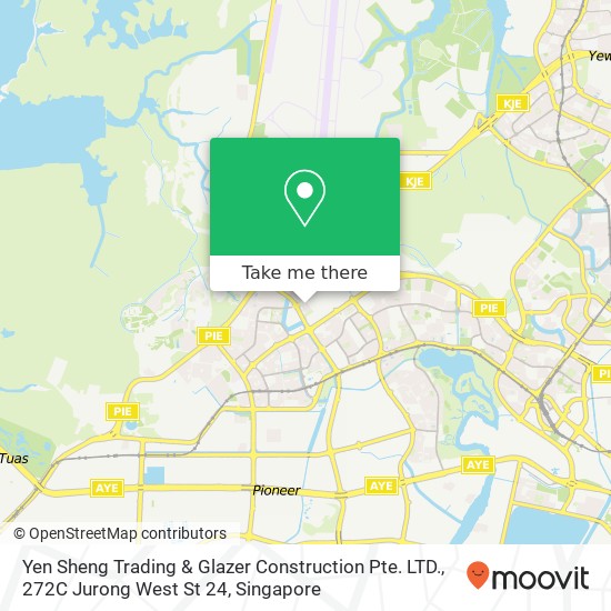 Yen Sheng Trading & Glazer Construction Pte. LTD., 272C Jurong West St 24地图