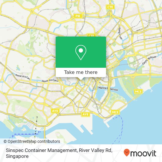 Sinspec Container Management, River Valley Rd map