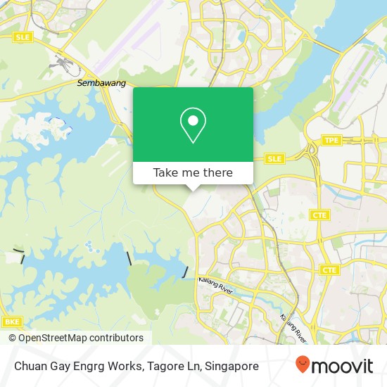 Chuan Gay Engrg Works, Tagore Ln地图