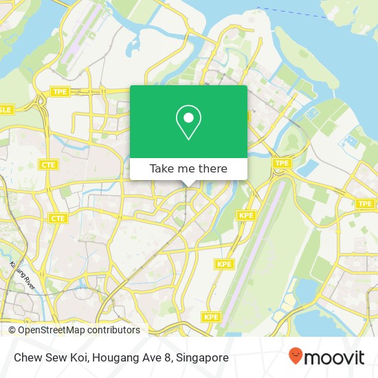 Chew Sew Koi, Hougang Ave 8 map