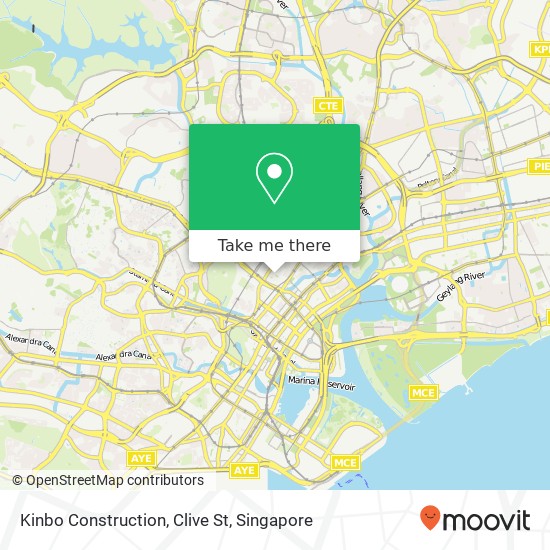 Kinbo Construction, Clive St map