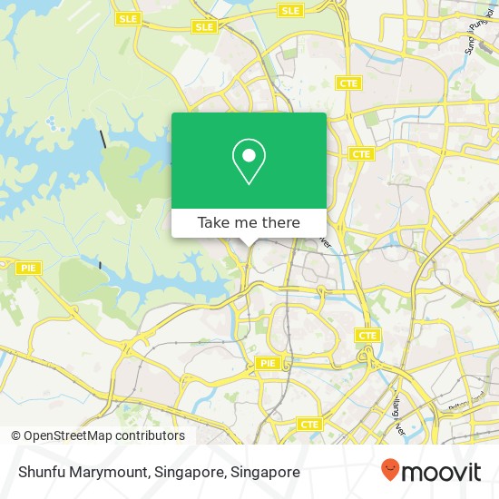 Shunfu Marymount, Singapore map