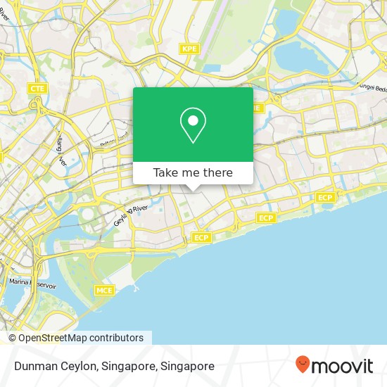 Dunman Ceylon, Singapore map