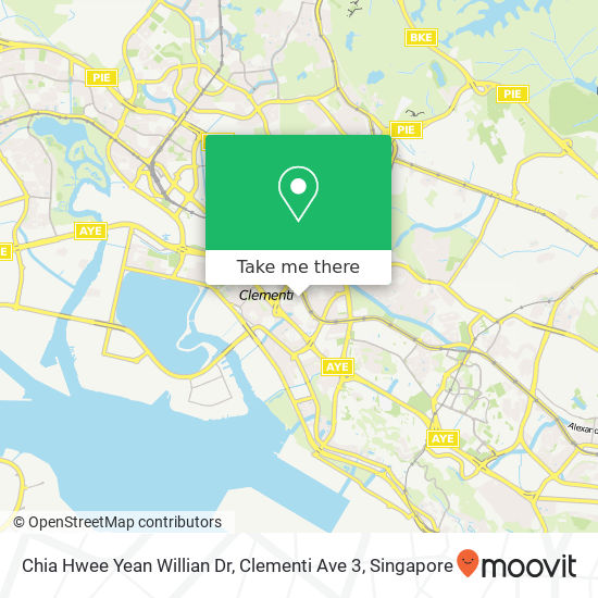 Chia Hwee Yean Willian Dr, Clementi Ave 3地图