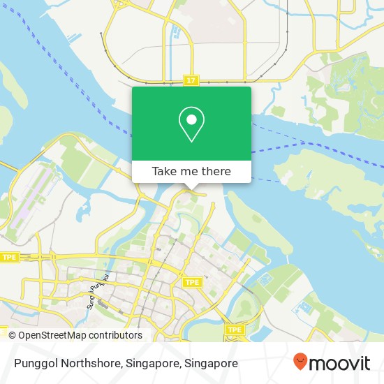 Punggol Northshore, Singapore map