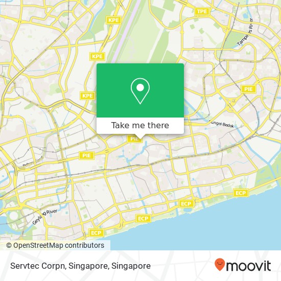 Servtec Corpn, Singapore map