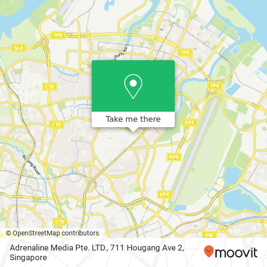 Adrenaline Media Pte. LTD., 711 Hougang Ave 2 map