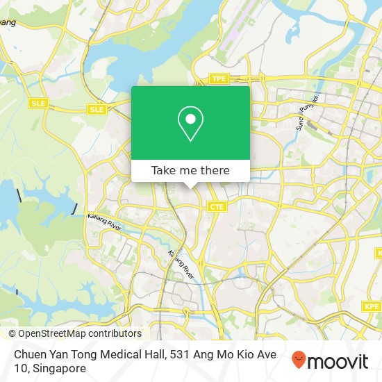 Chuen Yan Tong Medical Hall, 531 Ang Mo Kio Ave 10地图