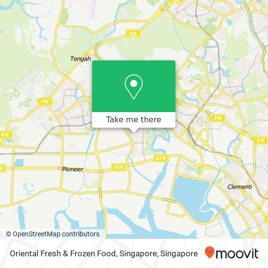 Oriental Fresh & Frozen Food, Singapore map