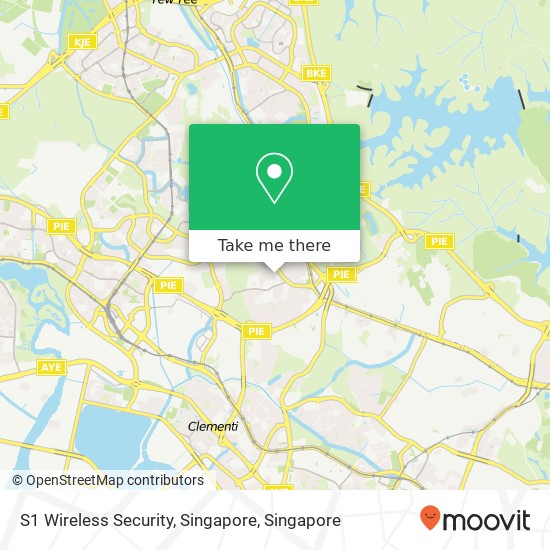 S1 Wireless Security, Singapore map