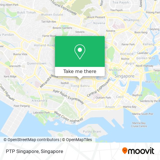 PTP Singapore map