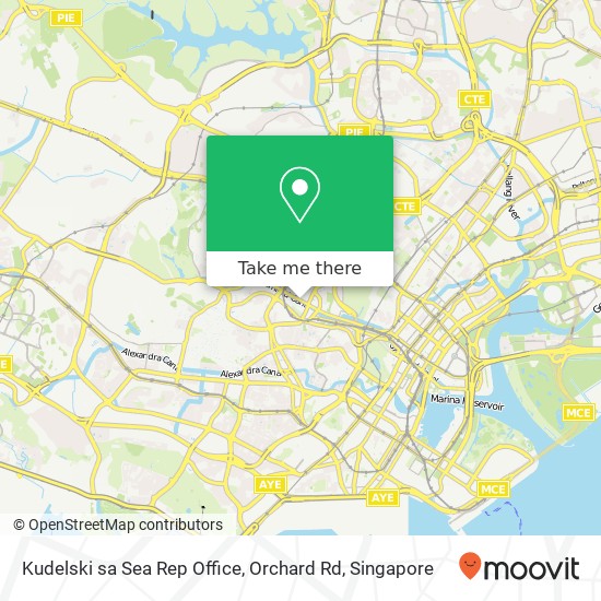 Kudelski sa Sea Rep Office, Orchard Rd map