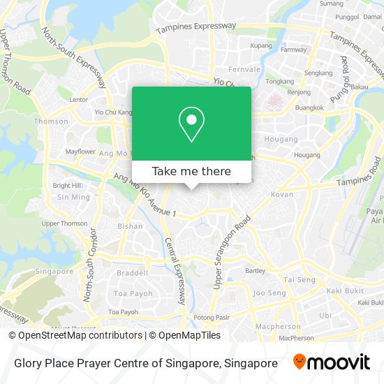 Glory Place Prayer Centre of Singapore map
