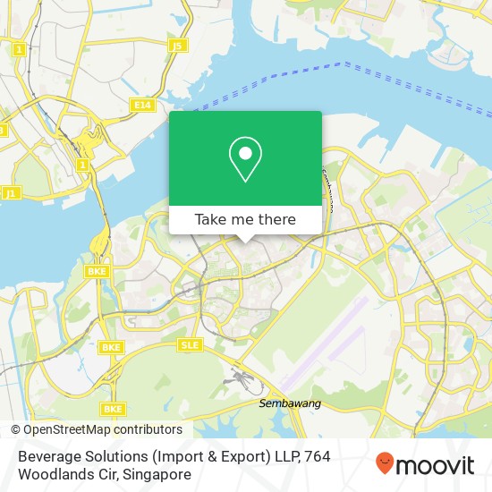 Beverage Solutions (Import & Export) LLP, 764 Woodlands Cir map