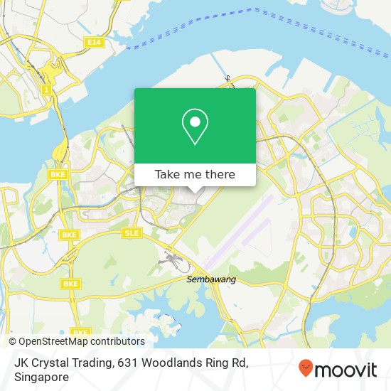 JK Crystal Trading, 631 Woodlands Ring Rd map