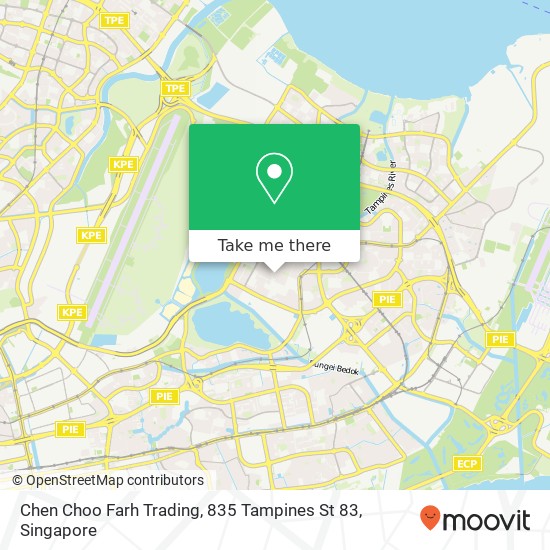 Chen Choo Farh Trading, 835 Tampines St 83地图