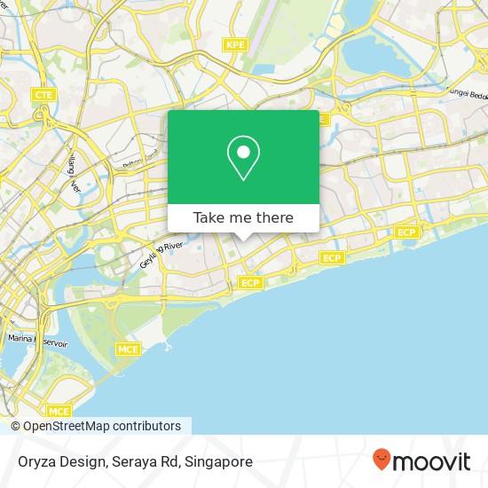 Oryza Design, Seraya Rd map