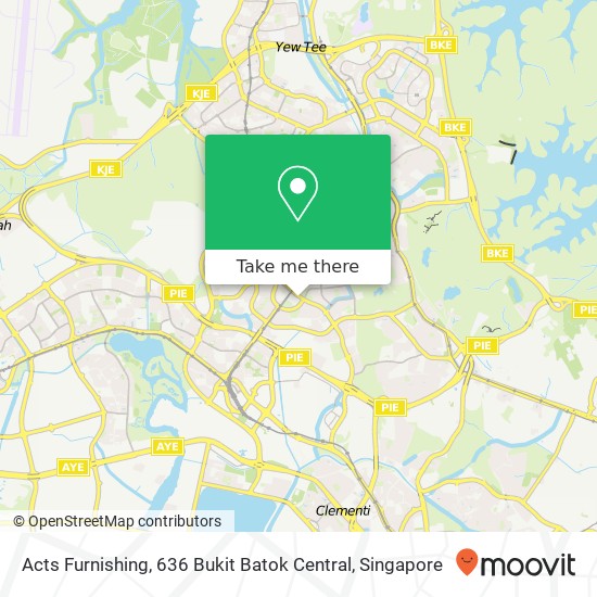 Acts Furnishing, 636 Bukit Batok Central地图