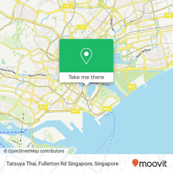 Tatsuya Thai, Fullerton Rd Singapore map