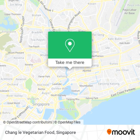 Chang le Vegetarian Food map