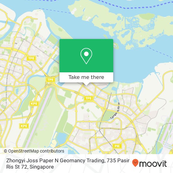 Zhongyi Joss Paper N Geomancy Trading, 735 Pasir Ris St 72地图