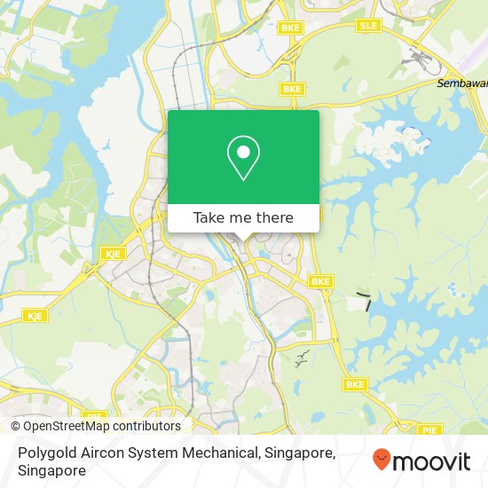 Polygold Aircon System Mechanical, Singapore map