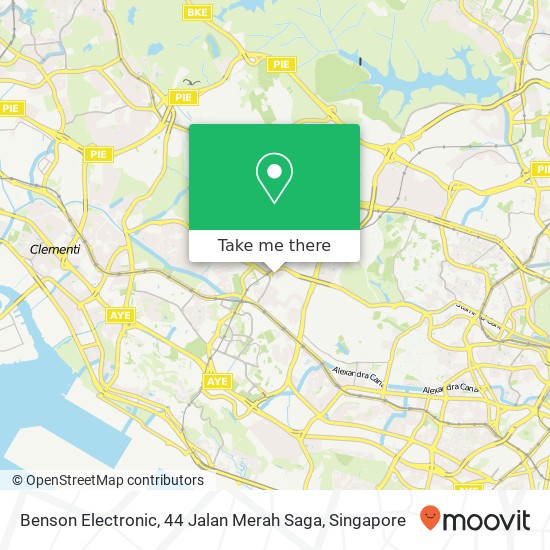 Benson Electronic, 44 Jalan Merah Saga map