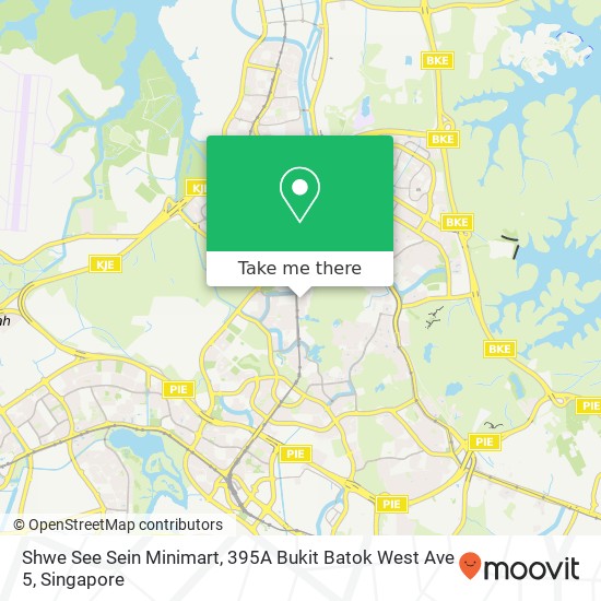 Shwe See Sein Minimart, 395A Bukit Batok West Ave 5 map