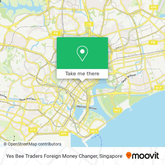 Yes Bee Traders Foreign Money Changer map