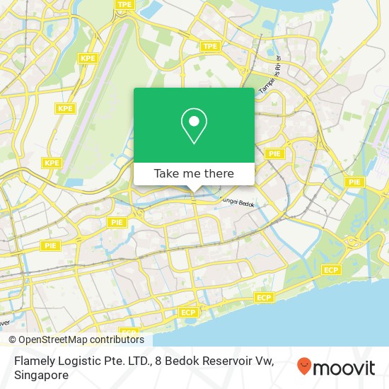 Flamely Logistic Pte. LTD., 8 Bedok Reservoir Vw map