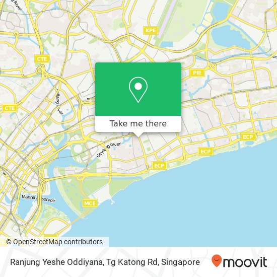 Ranjung Yeshe Oddiyana, Tg Katong Rd map