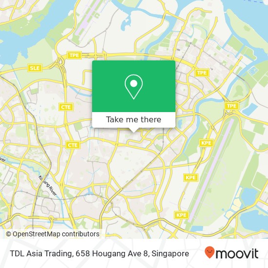 TDL Asia Trading, 658 Hougang Ave 8 map