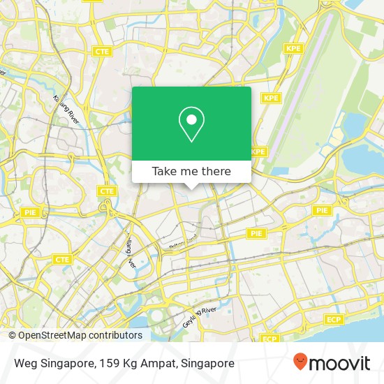 Weg Singapore, 159 Kg Ampat map