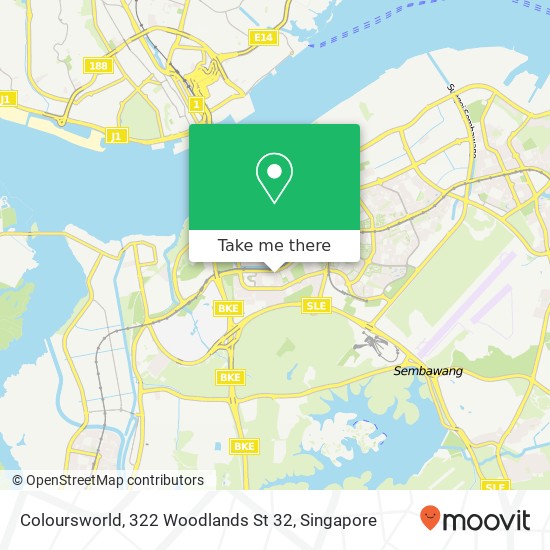 Coloursworld, 322 Woodlands St 32 map