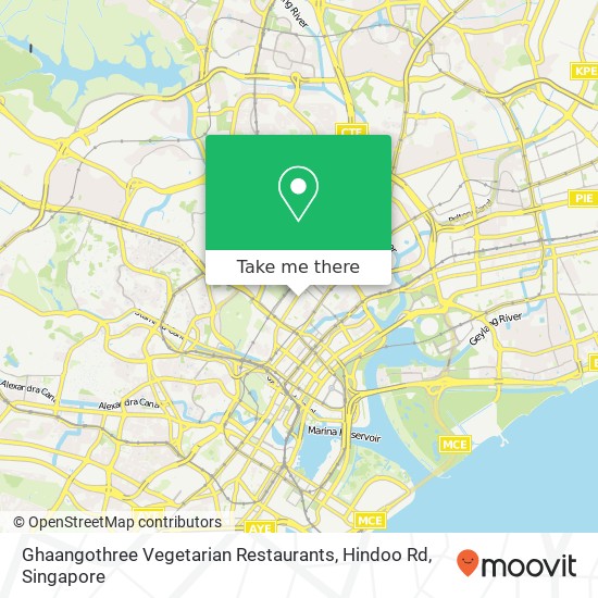 Ghaangothree Vegetarian Restaurants, Hindoo Rd map