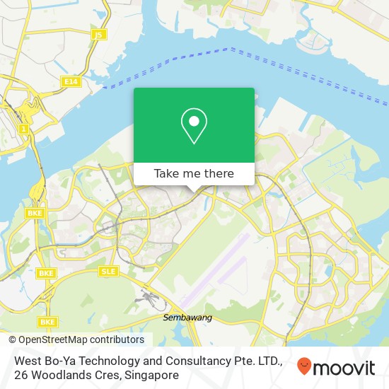 West Bo-Ya Technology and Consultancy Pte. LTD., 26 Woodlands Cres地图