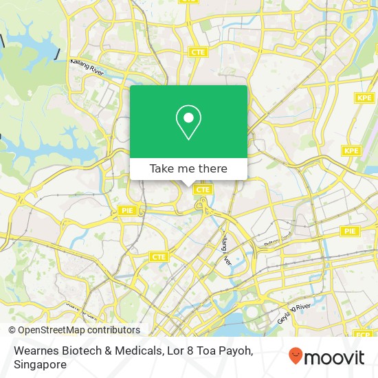 Wearnes Biotech & Medicals, Lor 8 Toa Payoh map