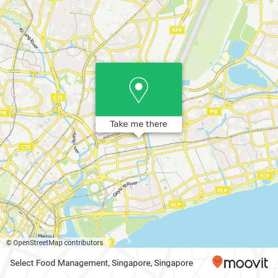 Select Food Management, Singapore map