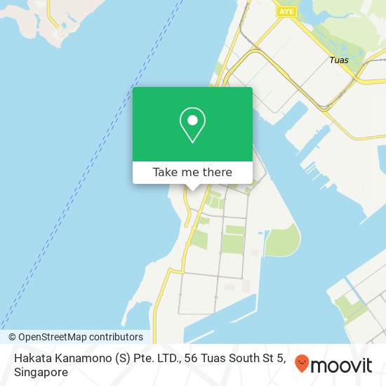 Hakata Kanamono (S) Pte. LTD., 56 Tuas South St 5 map