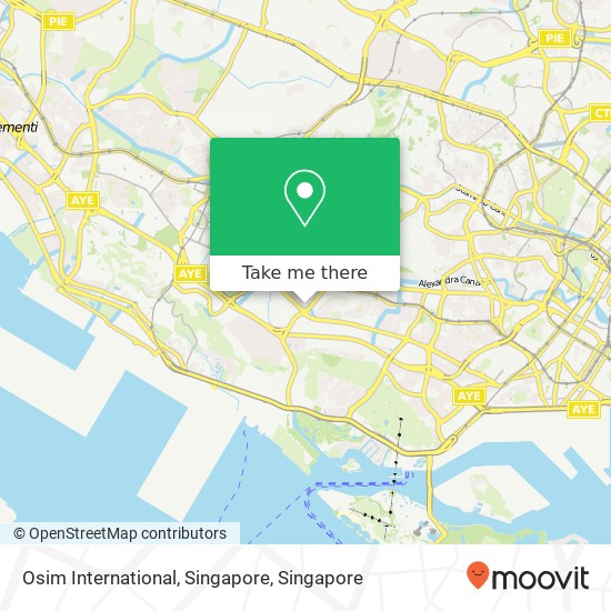 Osim International, Singapore map