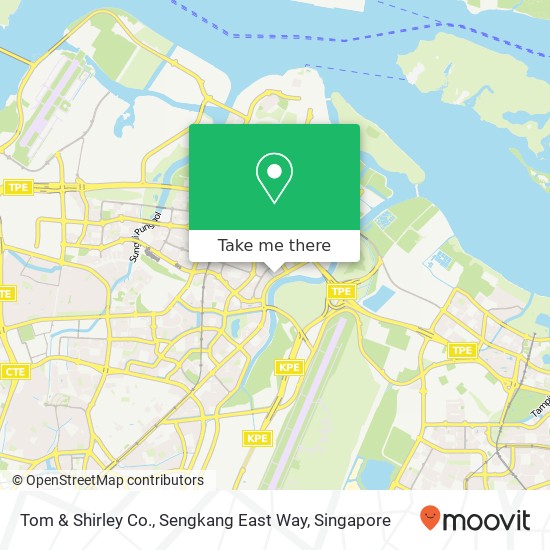 Tom & Shirley Co., Sengkang East Way map