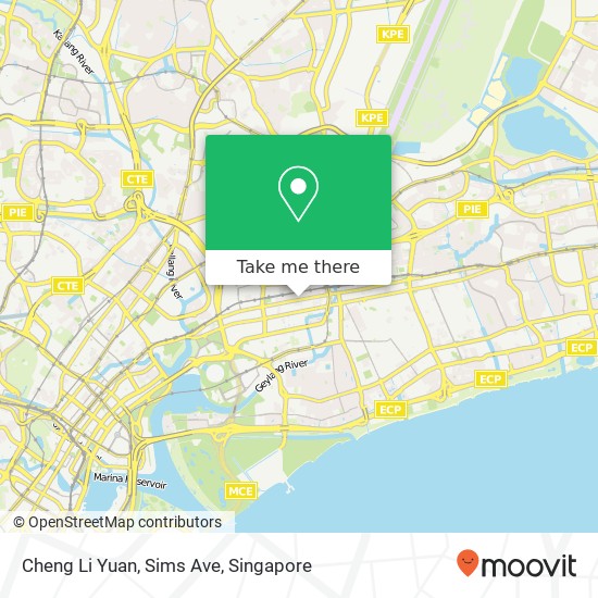 Cheng Li Yuan, Sims Ave map