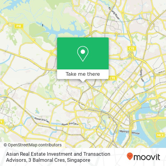 Asian Real Estate Investment and Transaction Advisors, 3 Balmoral Cres地图