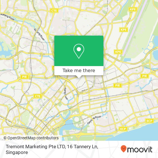Tremont Marketing Pte LTD, 16 Tannery Ln地图