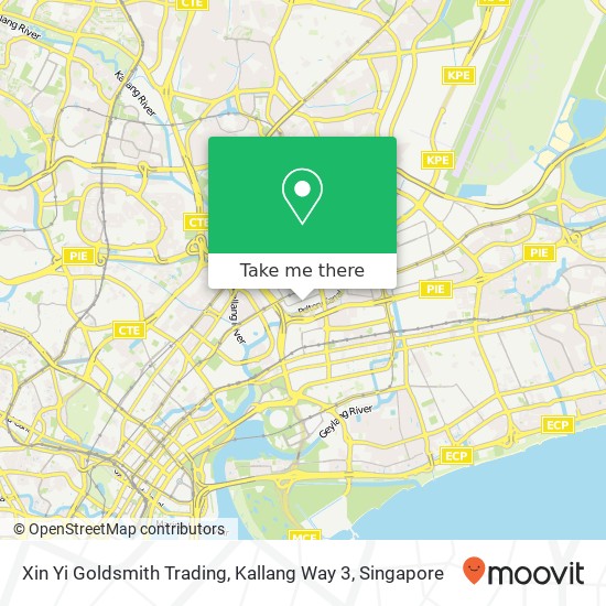 Xin Yi Goldsmith Trading, Kallang Way 3 map