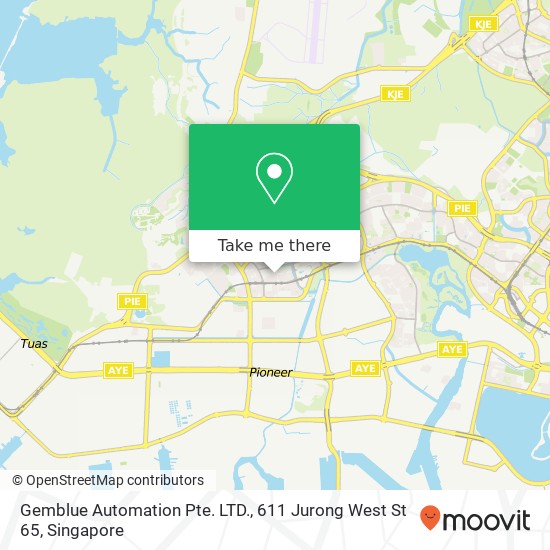 Gemblue Automation Pte. LTD., 611 Jurong West St 65 map