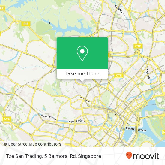 Tze San Trading, 5 Balmoral Rd map