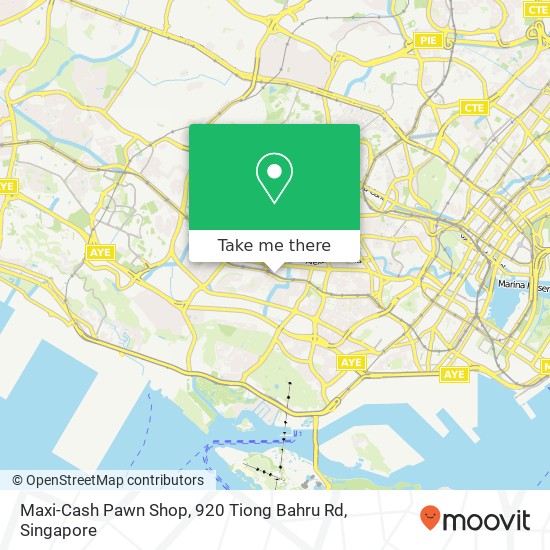 Maxi-Cash Pawn Shop, 920 Tiong Bahru Rd map